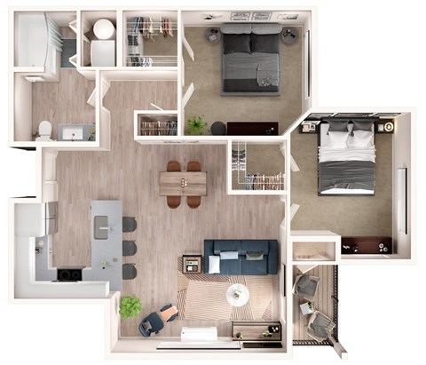 B1 Floor Plan at Zera at Reed Crossing